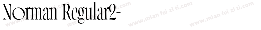 Norman Regular2字体转换